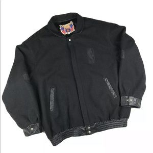 JEFF HAMILTON Black NBA Conference Jacket Size 5X